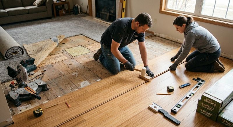 Bamboo Flooring Installation in Bellevue, WA