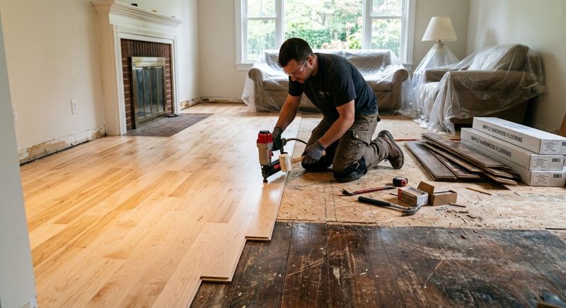 Maple Flooring Installation in Monroe, WA