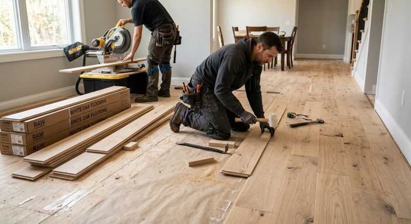 Oak Floor Installation in Issaquah, WA