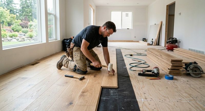 Oak Floor Installation in Mountlake Terrace, WA