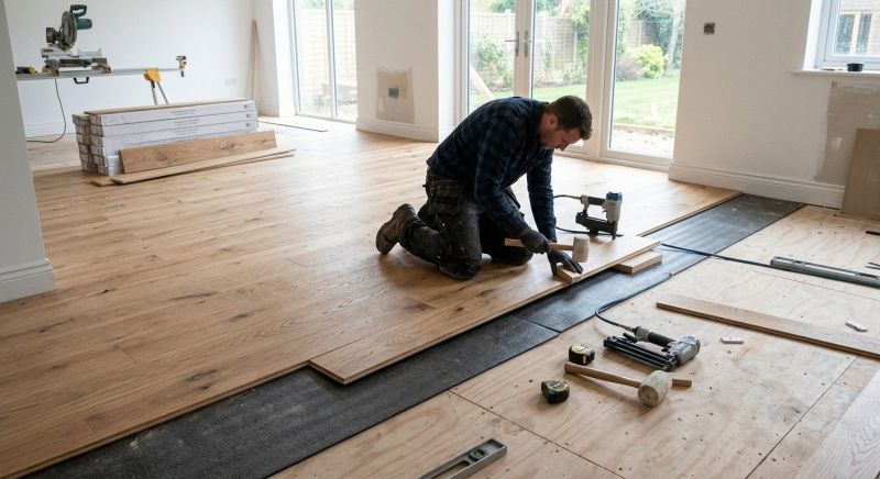 Oak Floor Replacement in Bellevue, WA