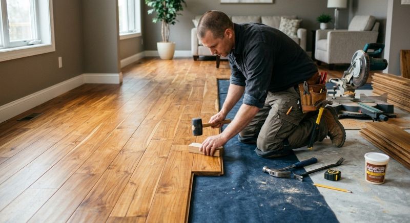 Teak Flooring Installation in Bellevue, WA