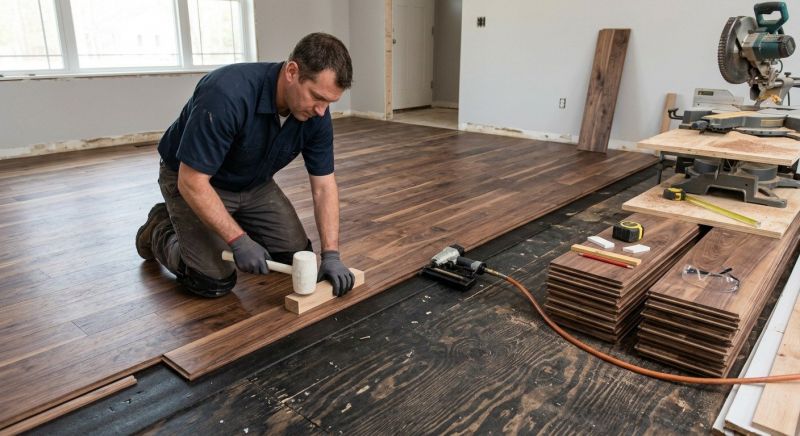 Walnut Flooring Installation in Bellevue, WA