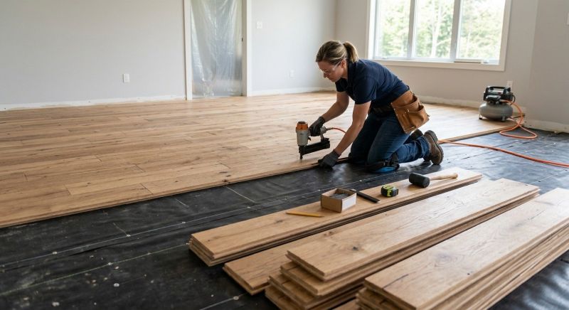 Wide Plank Floor Installation in Bellevue, WA