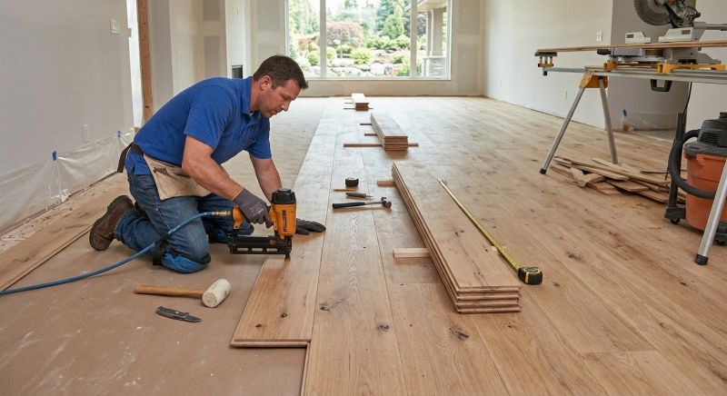Wide Plank Floor Installation in Bellevue, WA